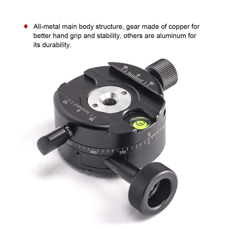 SUNWAYFOTO GC-01 Geared Head Professional Panoramic Tripod Head Geared Head