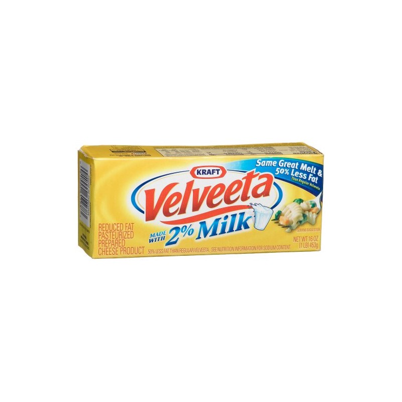 Velveeta, 2 % Milk, 16-Ounce Loaves (Pack of 6)