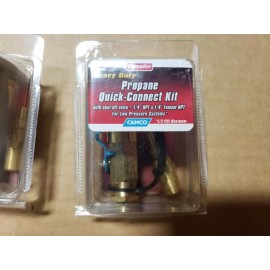 Camco LP Gas Quick Connect Kit w/ Shut-Off Valve for Low Pressure Propane System