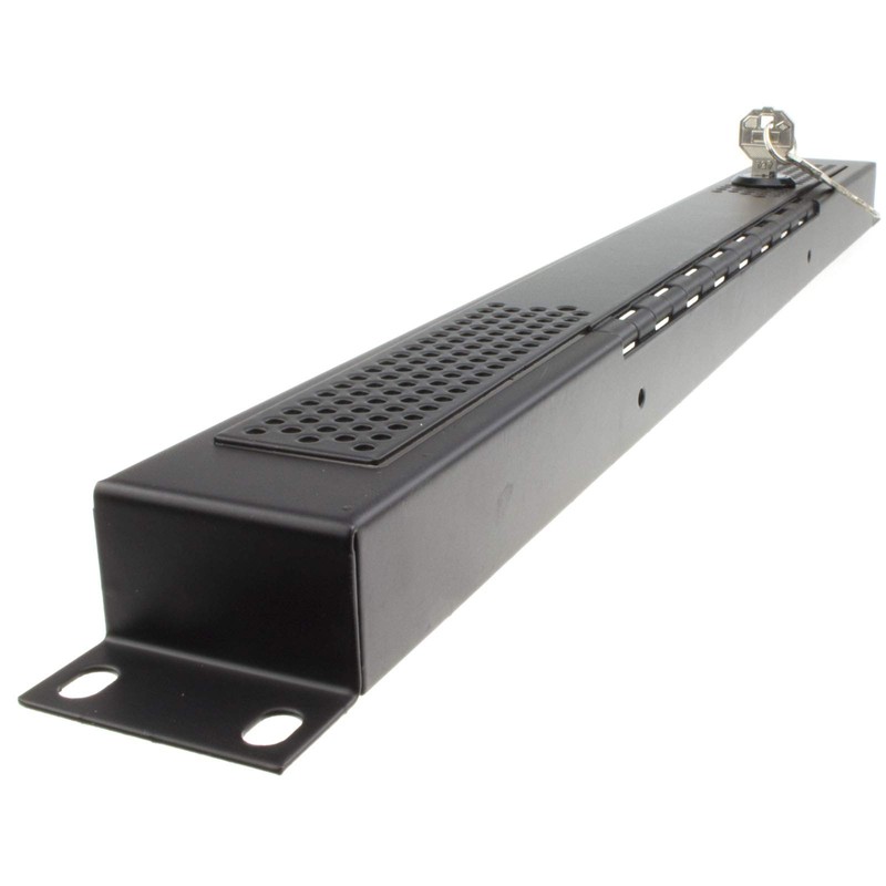 kenable Lockable 1U Security Steel Mesh Panel for 19 Inch