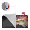 Ouqiuwa American Flag Welcome Magnetic Mailbox Cover, Firework Eagle Mailbox