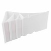 The Drive Wheel Chocks Set (2 Pieces) with Holder, White,