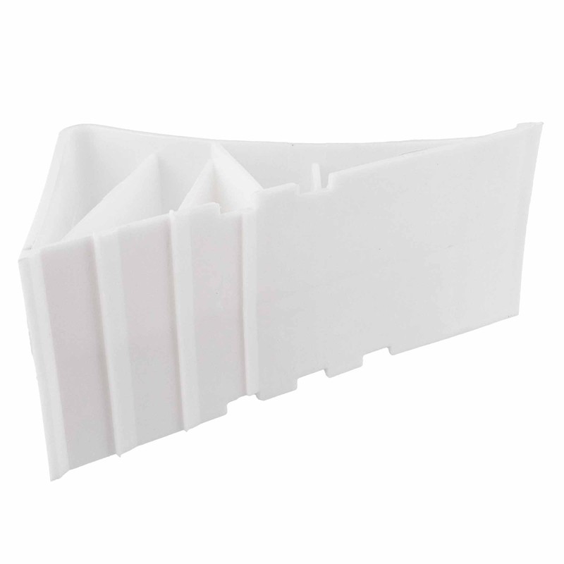 The Drive Wheel Chocks Set (2 Pieces) with Holder, White,