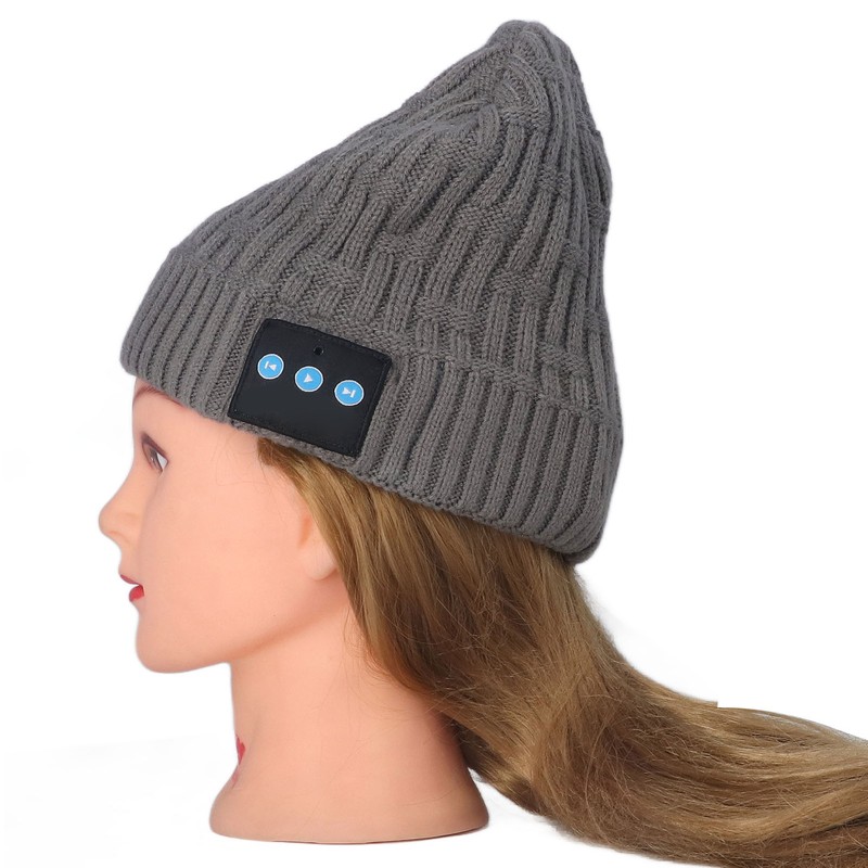 Bluetooth Hat Winter Warm Knit USB Smart Music Wireless Hat