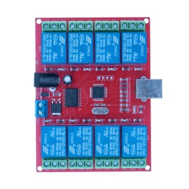 HUABAN 12V 8 Channel USB Relay Module Computer Control Switch Drive Free For Smart Controller