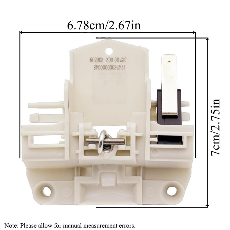 Replacement Door Lock for Dishwashing Machine, 17476000000048 Dishwasher Door Lock