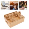 Bamboo Charging Station Multifunction 5 Ports Charging Station Rack for