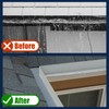 Pearwow Gutter Valley Splash Guard,Aluminum Rain Diverter Roofing Gutter Splash