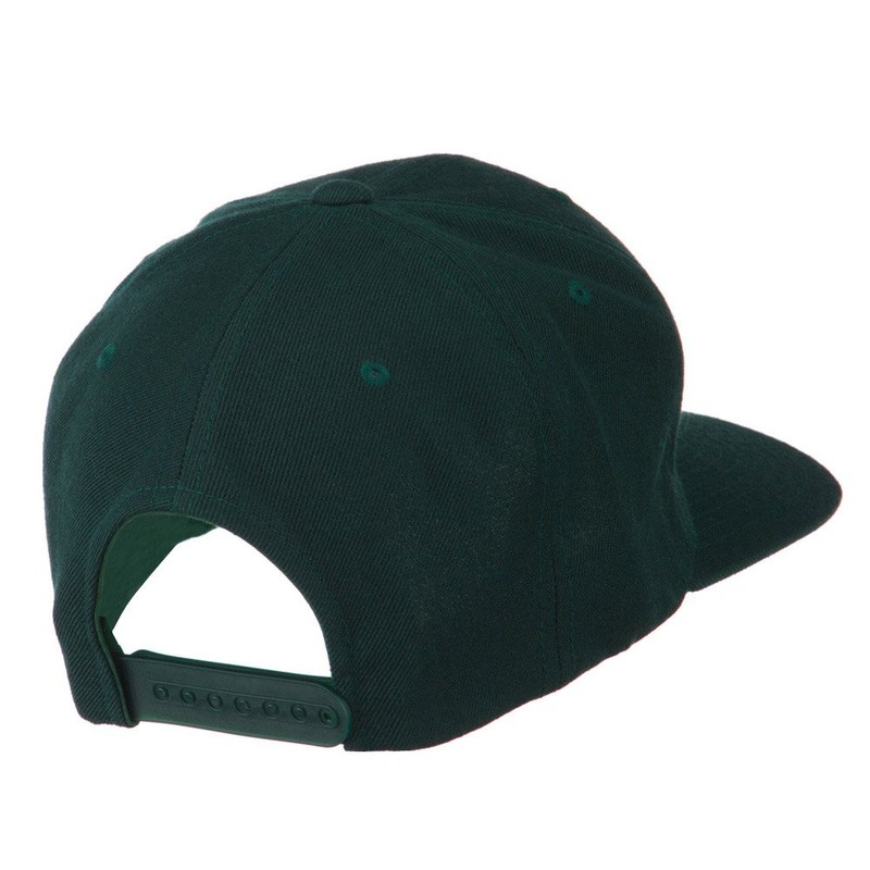 e4Hats.com Jesus Fish Embroidered Flat Bill Cap - Spruce OSFM
