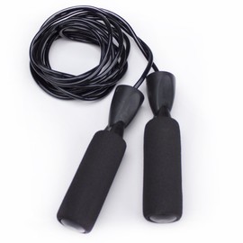 Crown Sporting Goods Deluxe Speed Jump Rope with Precision Bearing and Foam Handles
