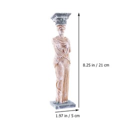 POPETPOP 2pcs Aquarium Goddess Statue Fish Tank Ornament Resin Greek Goddess Statue Aquarium Decoration Roman Pillar Sculpture Home Decor