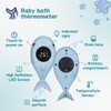 Baby Bath Thermometer with LED Light Temperature Warning Function, Bath