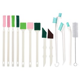 Kevinrooty 13Pcs Crevice Cleaning Brush Tools for humidifier Sliding Door Track Bottle Cup air Conditioning Vents and Other cleanup, 10 Kinds of Brush Head, Suitable for Narrow Corners of The Space