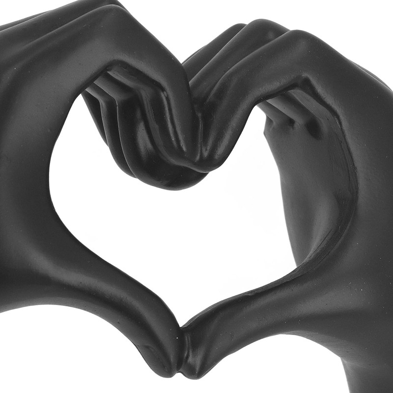 Hand Sculpture Ornament, Resin Heart Hands Sculpture for Coffee Table