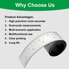 2 PCS 39.37 Inch Flexible Magnetic Ruler with Inches and