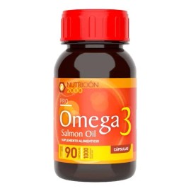 Capsulas Omega 3 Salmon Oil 90 Capsulas 1000mg Nutricion2000 Sabor Natural