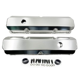 Tall Fabricated Valve Cover for Ford FE w/breather grommet (Silver Anodized)