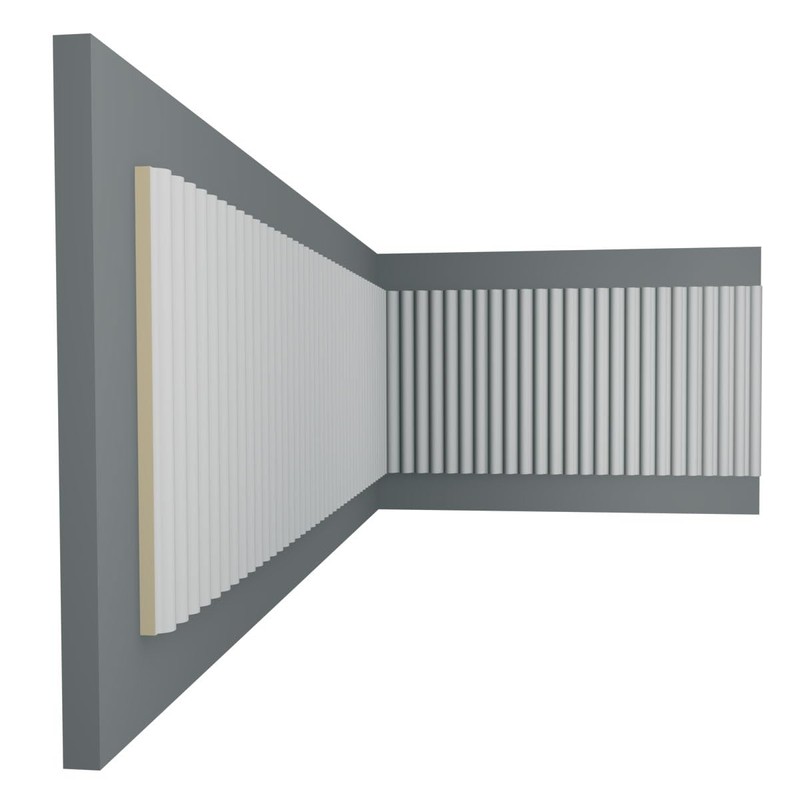 7 7/8"H x 1/2"P x 94 1/2"L Mack Panel Moulding