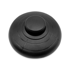 GZGXKJ 1 Piece Diameter 70 mm Foot Switch Round Foot Pedal Switch 250 V/2 A Pedal Intermediate Switch Black Round Cable Foot Switch for Floor Lamps, Children's Table Lamps, Kitchen Cabinet Lamps or
