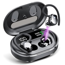 KESIEME Wireless Earbuds, Bluetooth 5.3 Sport Headphones,Dual LED Display 30Hrs Playtime, Built-in Mic,Bluetooth Ear Buds IPX7 Waterproof Sports Earphones