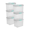 Sterilite Large Nesting ShowOffs, Stackable Small Storage Bin with Latching