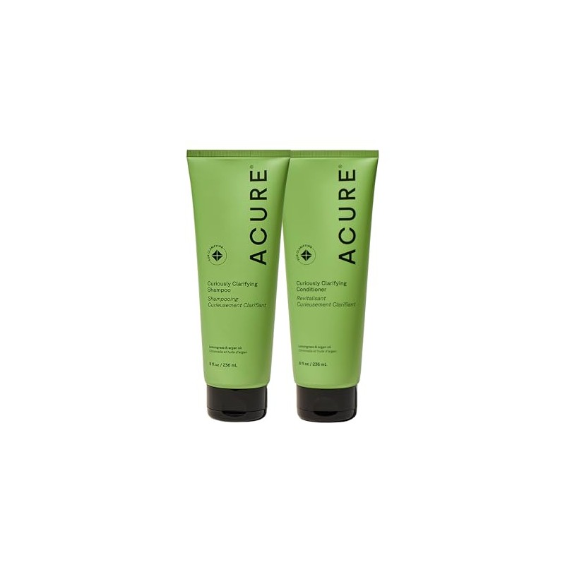 Acure | Shampoo y acondicionador para limpieza profunda | Fórmula