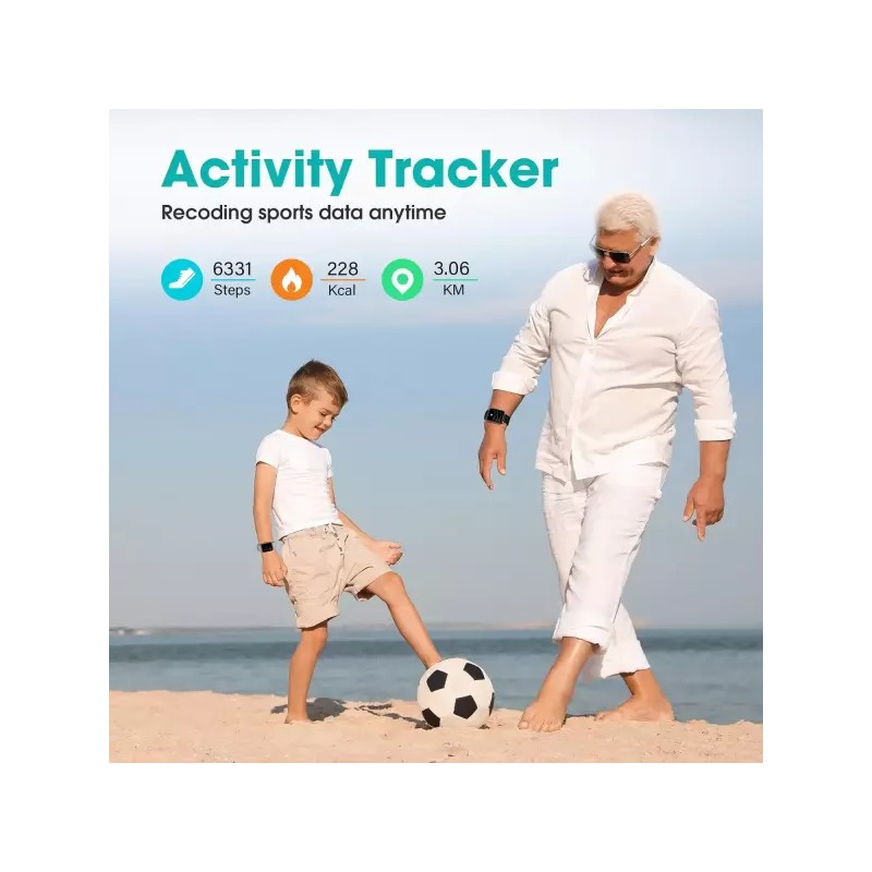 Pedometer 페도미터 워치 시니어 친화적인 앱/폰 필요 없음 스텝 카운터