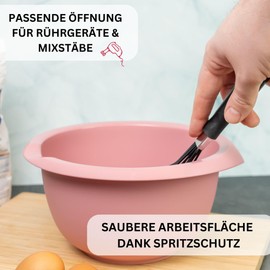 Westmark Mixing/Baking Bowl 2.5 L with Spout Plastic Pink 3152227P