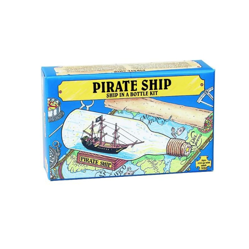 Pirate Ship in a Bottle Kit - Includes All Parts