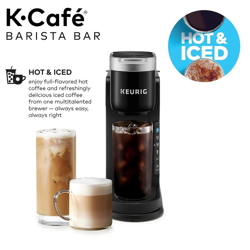 Keurig K-Café Barista Bar Single Serve Coffee Maker, with 3