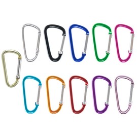 PARACORD PLANET 40mm Durable Aluminum Mini Carabiner Clip Keychain Spring Loaded Gate - Assorted Colors and Pack Sizes - Hiking, Traveling, at Home, in The RV, Fishing, etc. (Purple, Single)
