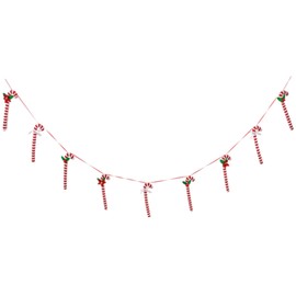 Ganz Candy Cane Christmas Garland 72 Inches Long Multicolor