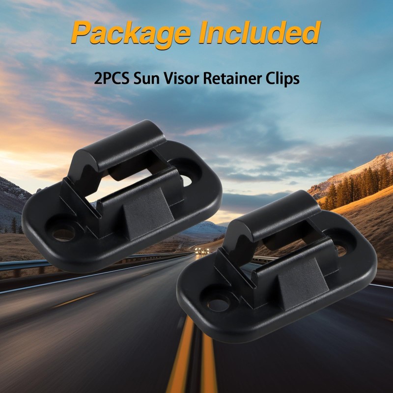 FUSCH 2PCS Sun Visor Retainer Clips Compatible with Freightliner Cascadia