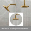 Bellerose 3-Spray Patterns 1.75 GPM 8 in. Wall Mount Fixed