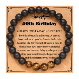 PINKDODO 40th Birthday Gifts for Men, 40 Year Old Birthday Gifts for Men 1983 40th Birthday Gifts 40 Year Old Man 40th Birthday Gift Ideas Bracelet