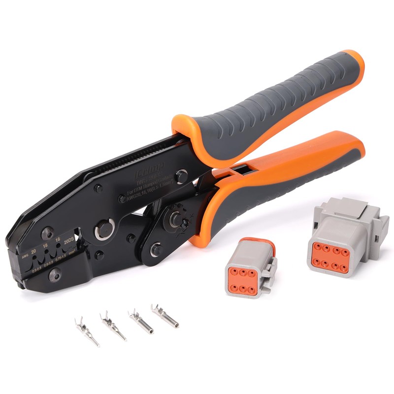 iCrimp Ratchet Deutsch Crimp Tool for DT Connector, Deutsch Open
