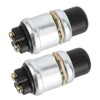 2Pcs Push Button Starter Switch, Weatherproof Engine Push Button Start