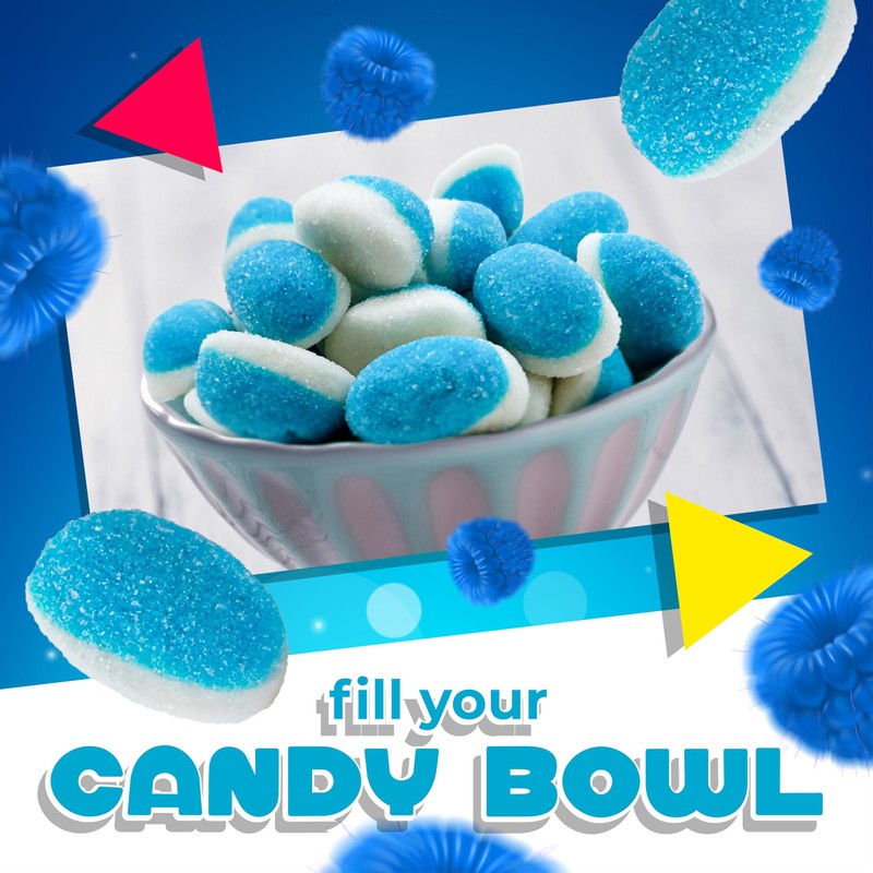 Blue Raspberry Puffs Gummies, It's a Boy Baby Shower Candy