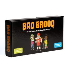 Bad Brood – Raise Your Spoiled Brat as Bad as Possible, 210 Transparent Cards and More for Sarcastic People with Dark Humor, Ages 16+, 3-6 Players, a Card Game for Bad People Sarcastic Moms, Teachers