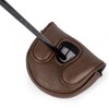 Golf Mallet Putter Covers, Magnetic Closure Brown Premium Leather Mallet
