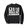 0/100 Would Not Recommend Root Canal Survivor Dentist Sweatshirt