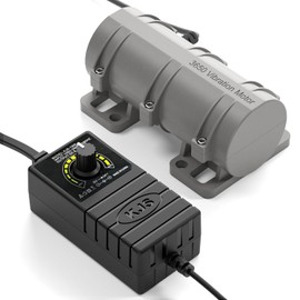 Motor de 24 V CC, 3800 rpm, motor de vibración fuerte, mini motor de la industria vibrante de velocidad rotatoria DC24 V para silla de cama de masaje eléctrico con adaptador de corriente de velocidad