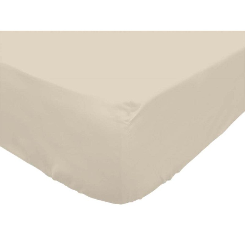 Soleil d'Ocre Notable Fitted Sheet, Cotton, ECRU 160 x 200