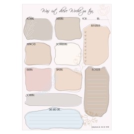 PRICARO 3 x A4 25 Sheet Magnetic Contour Weekly Planner