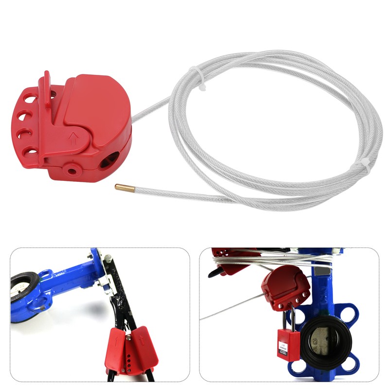 Cable Lockout Adjustable Design Corrosion Resistant Sturdy Durable Security Cable
