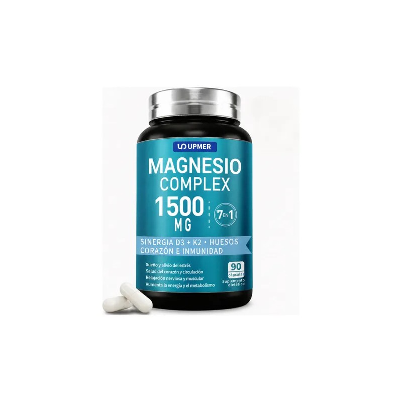 Magnesio 1500mg Complejo Tipos Cápsulas Sueño Estrés