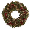 Nearly Natural 15in. Holiday Artificial Wreath with Pine Cones and