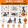 86 PCS Halloween Window Clings Decorations - Cute Spooky Ghost,
