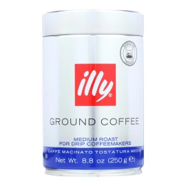 UD_Illy Caffe Medium Roast Ground Coffee 8.8 oz Per Box Case of 6-Instant Drip Coffee Powder for Drinking