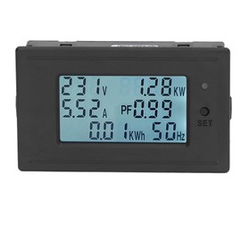 Battery Capacity Monitor Current Voltage Temperature Indicator Backlit LCD Display Battery Meter DC 6‑200V